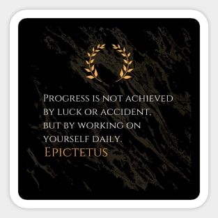 Epictetus's Blueprint for Progress Sticker